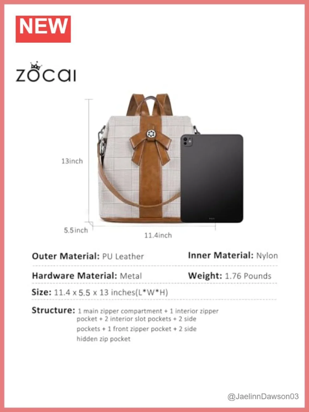 PU Leather Anti-Theft Backpack Purse Women Fashion Daypack Satchel